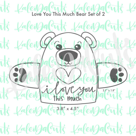 Love You This Much - Set of 2 Cookie Cutters