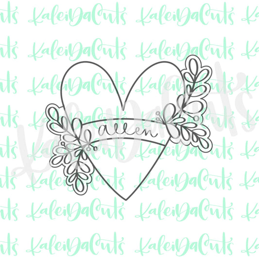 Double Floral Heart Cookie Cutter