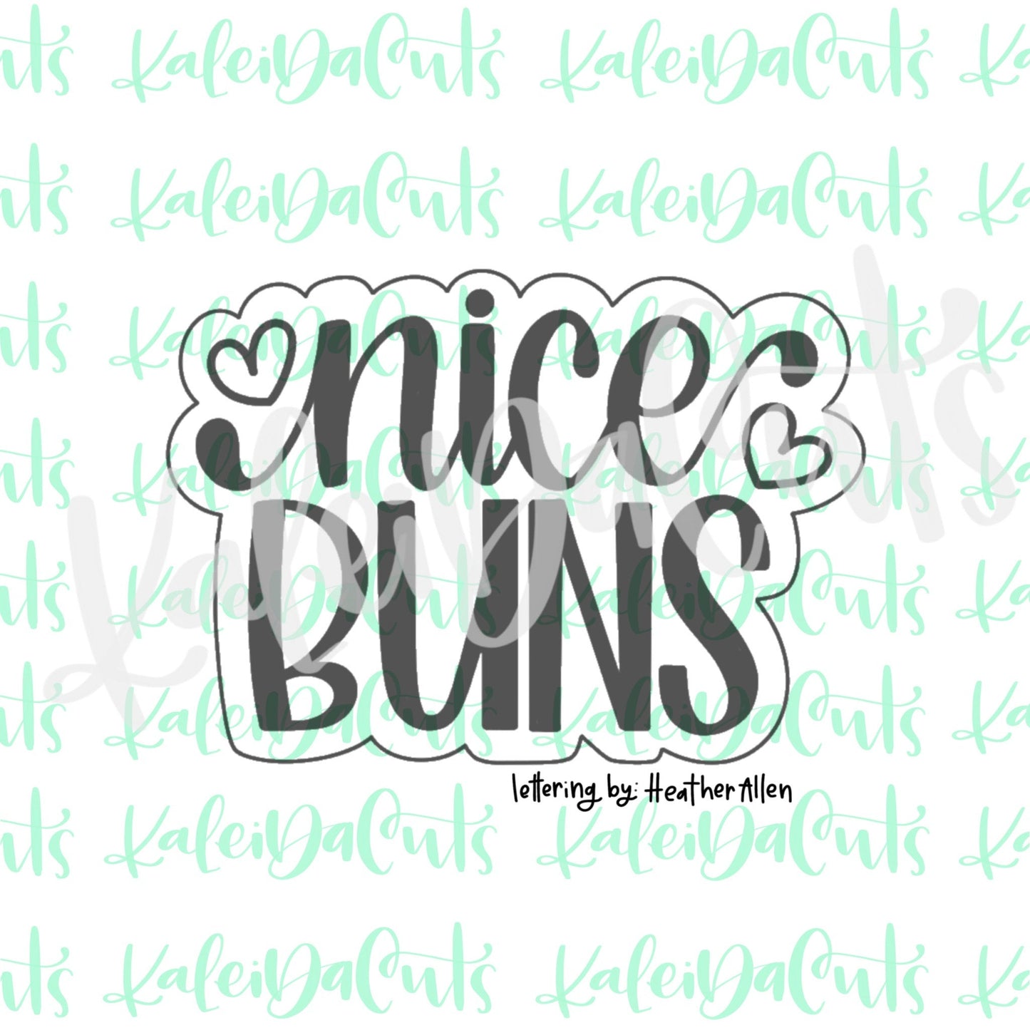 Nice Buns Lettered Cookie Cutter