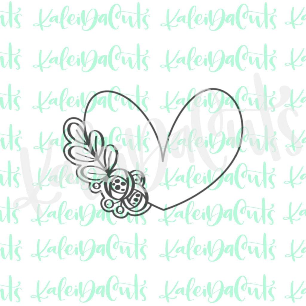 Kaleida Floral Heart Cookie Cutter