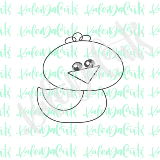 Sassy Baby Duck Cookie Cutter
