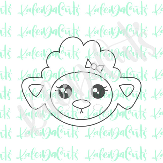 Lamb Face Cookie Cutter