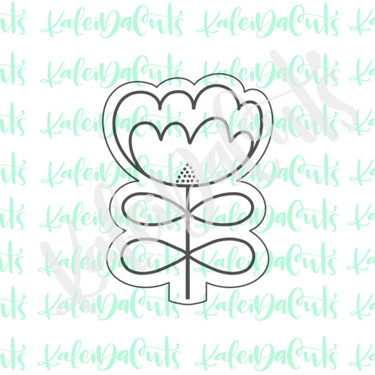 Tall Funky Flower Cookie Cutter