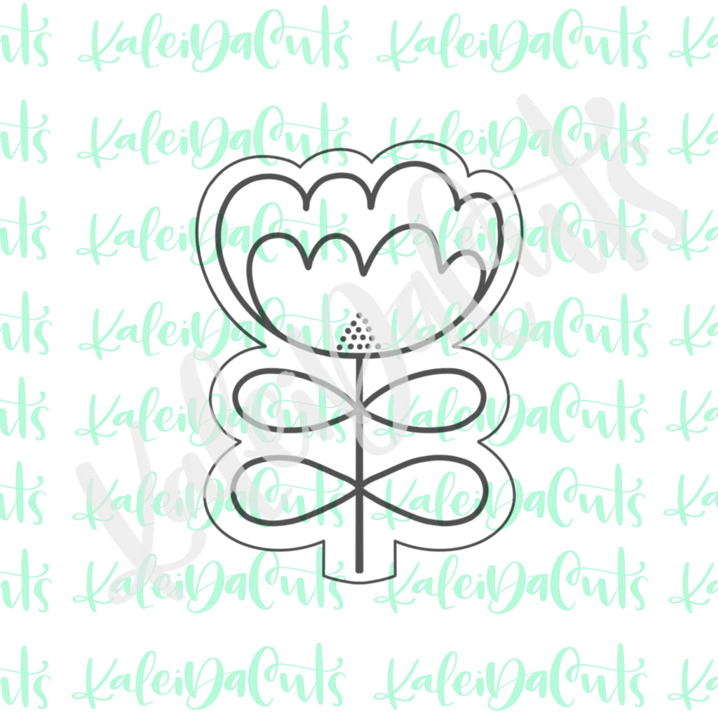 Tall Funky Flower Cookie Cutter