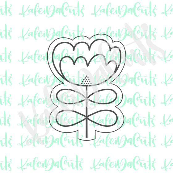Tall Funky Flower Cookie Cutter