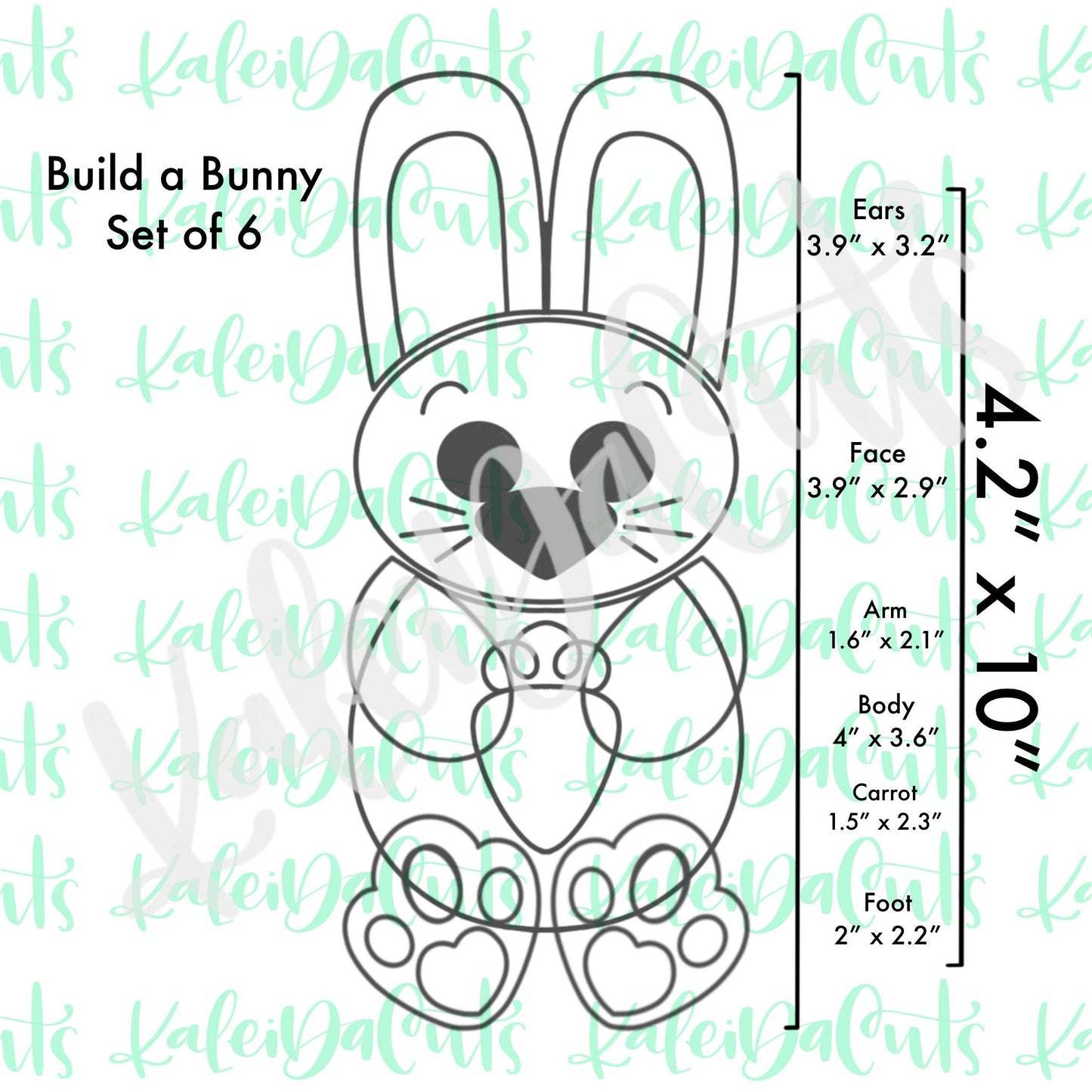 Build a Bunny Set of 6 Cookie Cutters