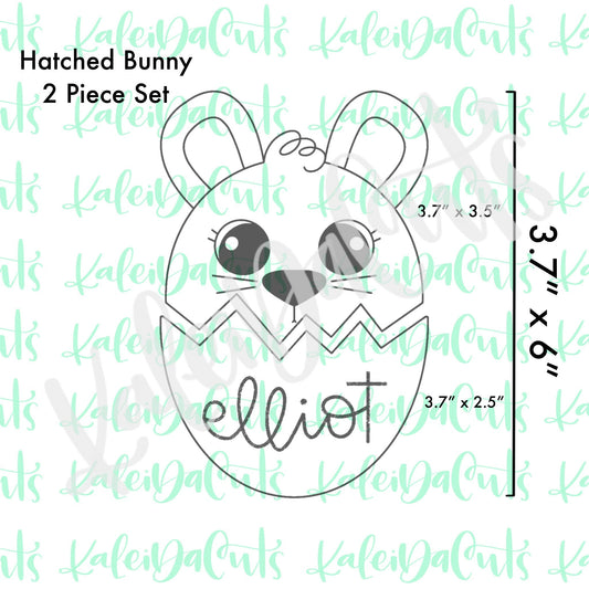 Hatched Bunny Set Cookie Cutter