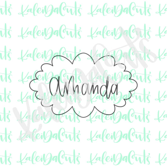 Amanda Plaque Cookie Cutter