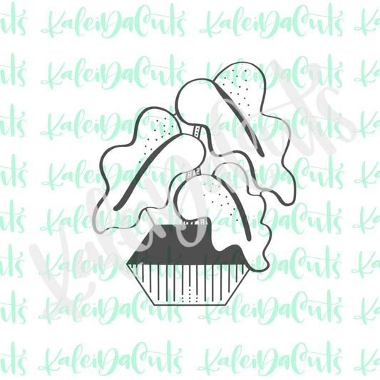 Potted Alocasia Polly Plant Cookie Cutter