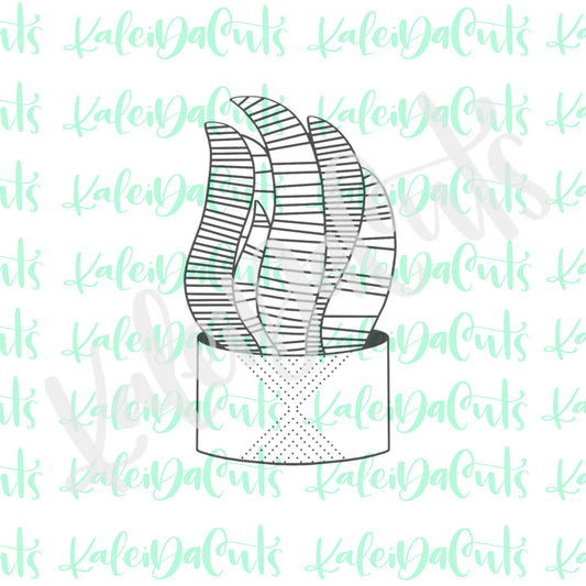 Potted Snake Plant Cookie Cutter