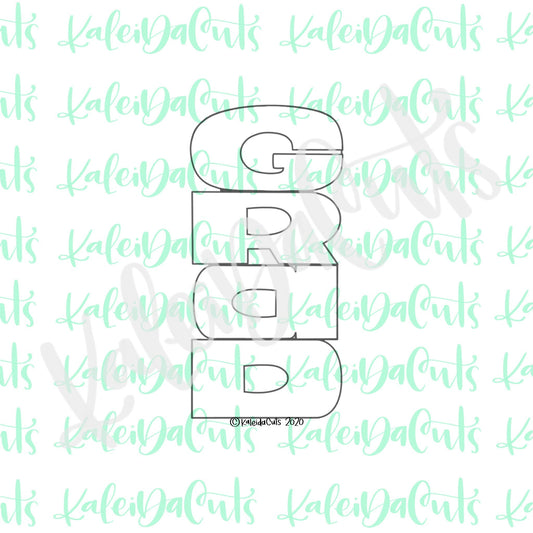 Grad Stick Cookie Cutter