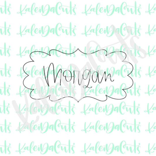 Morgan Plaque Cookie Cutter