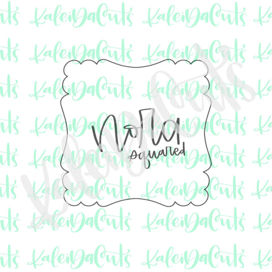 Nora Squared Plaque Cookie Cutter