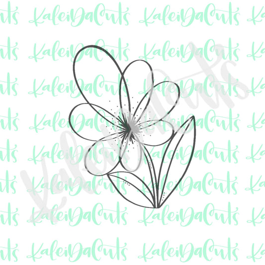 Wildflower 5 Cookie Cutter