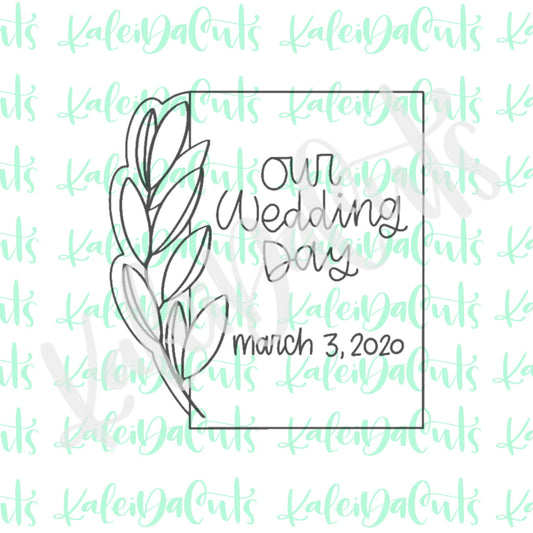 Floral Rectangle Plaque Cookie Cutter