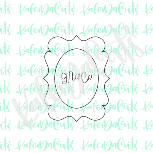 Grace Plaque Cookie Cutter