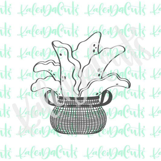 Potted Aloe Plant Cookie Cutter