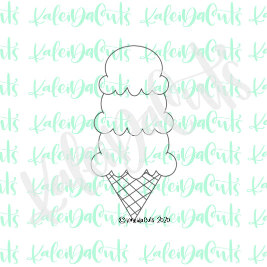 Tall Ice Cream Cookie Cutter