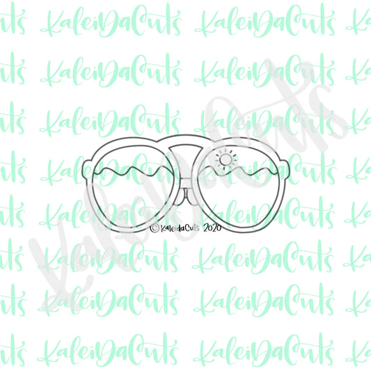 Tall Aviator Sunglasses Cookie Cutter