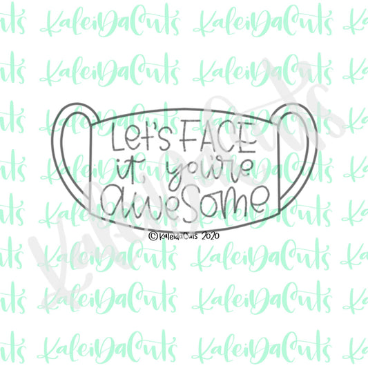 Tall Mask Cookie Cutter (skinny design)