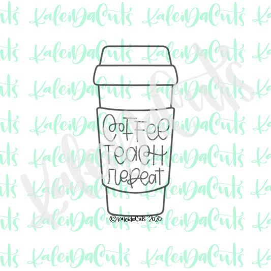 Tall Coffee Cookie Cutter (skinny design)