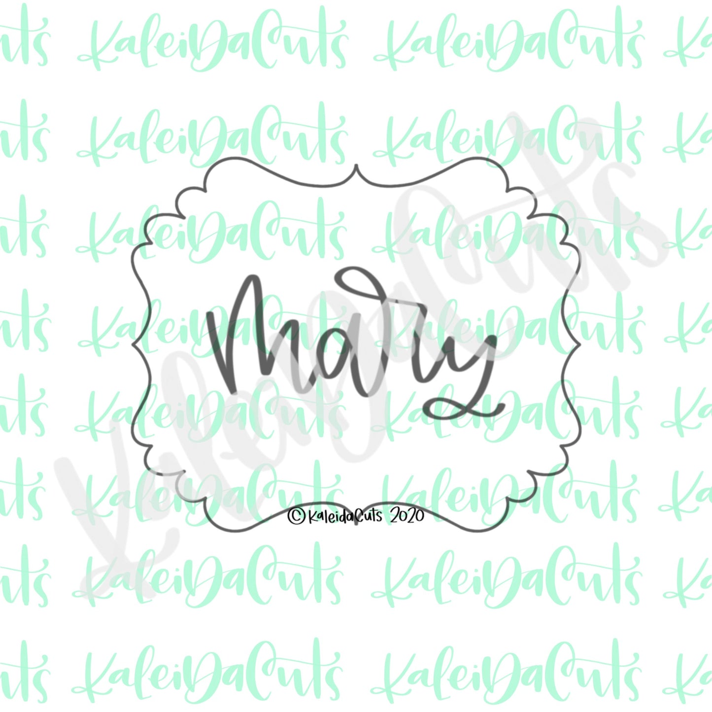 Mary Plaque Cookie Cutter