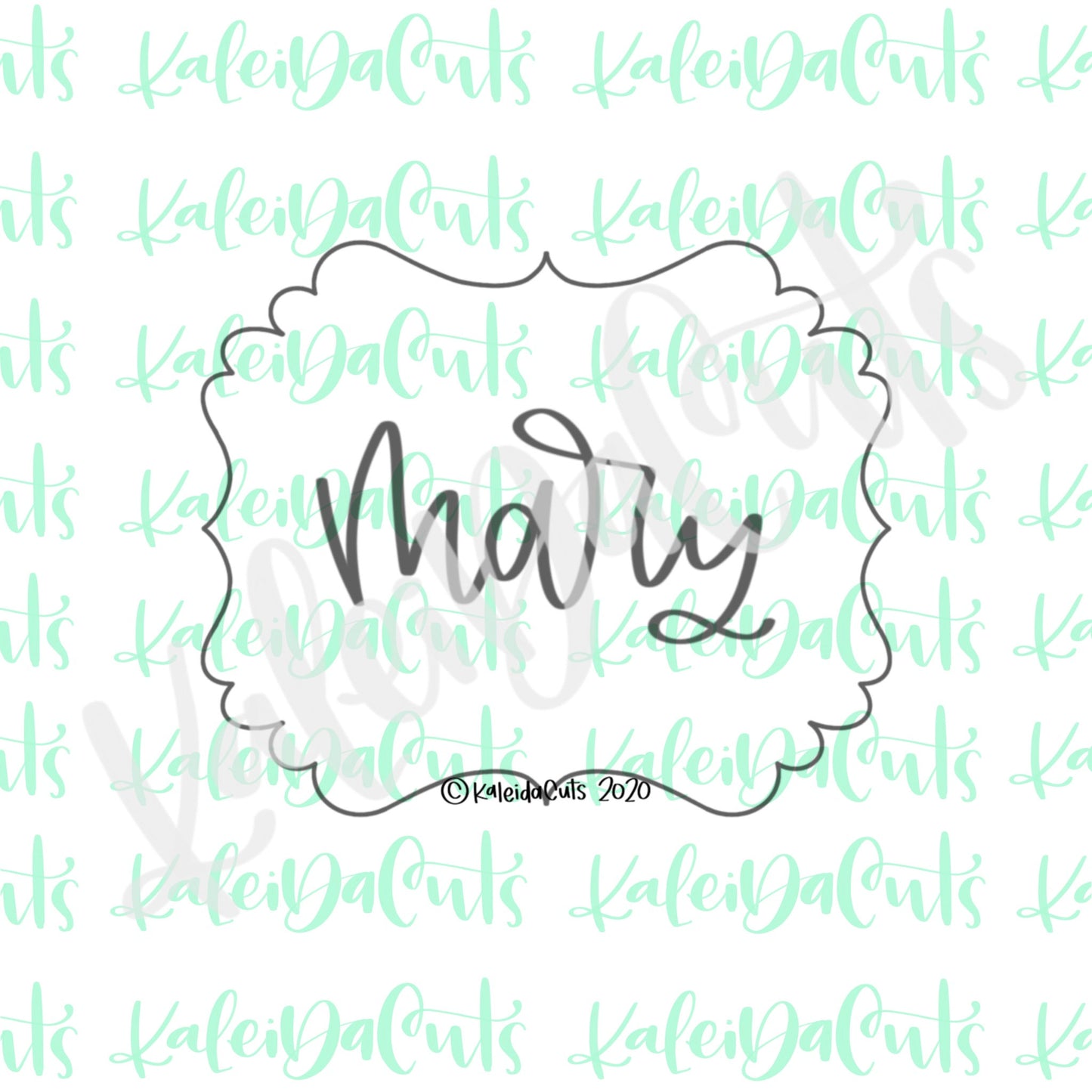 Mary Plaque Cookie Cutter