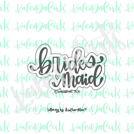 Bridesmaid Lettering Cookie Cutter