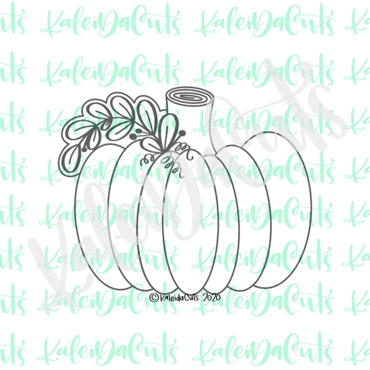 Squatty Floral Pumpkin Cookie Cutter