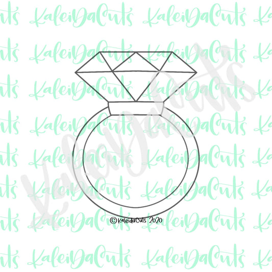 Diamond Ring 2 Cookie Cutter
