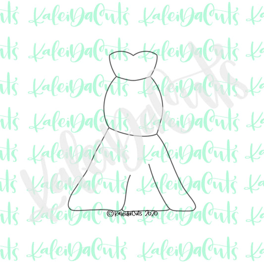Wedding Gown 2 Cookie Cutter