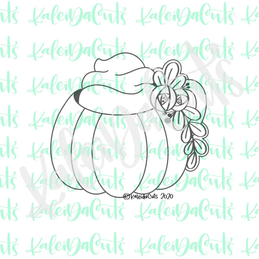 Floral Pumpkin Spice Mug Cookie Cutter