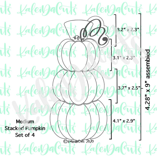 Stacked Pumpkin Set - 4 Cookie Cutters