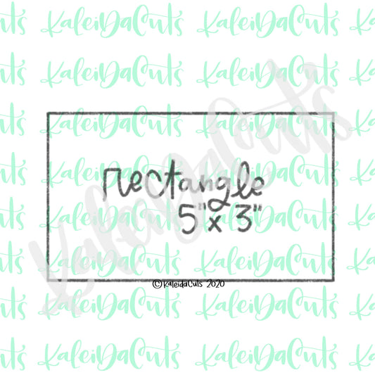 Rectangle 5 x 3 inch Cookie Cutter