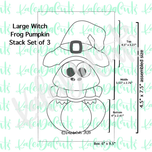 Witch Frog Pumpkin Stack of 3 Cookie Cutters