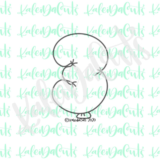 Balloon Number 3 Cookie Cutter