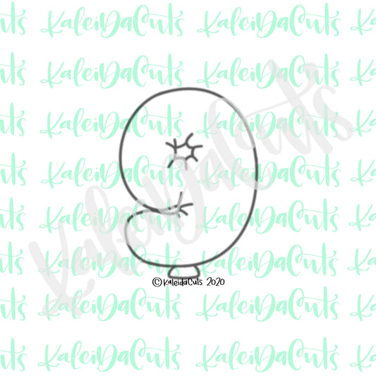 Balloon Number 9 Cookie Cutter