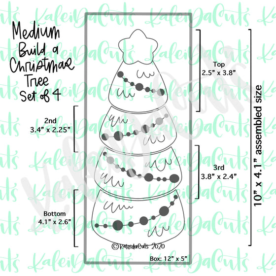 Build a Christmas Tree Set - 4 Cookie Cutters