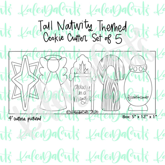 Nativity Tall Set Cookie Cutters Set of 5