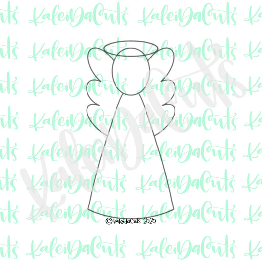 Tall Angel Cookie Cutter (cookie stick)