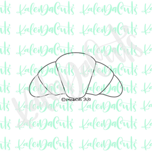 Tall Croissant Cookie Cutter (cookie stick)