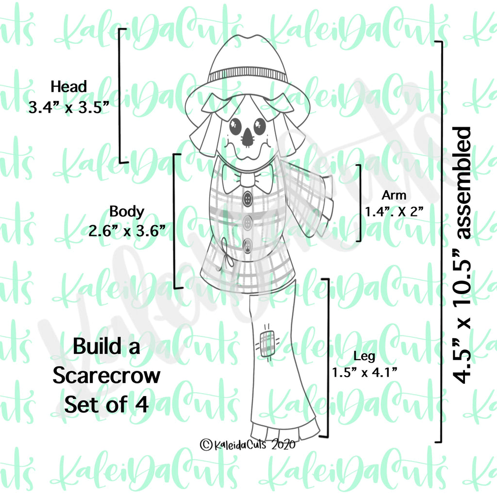 Build a Scarecrow Set - 4 Cookie Cutters