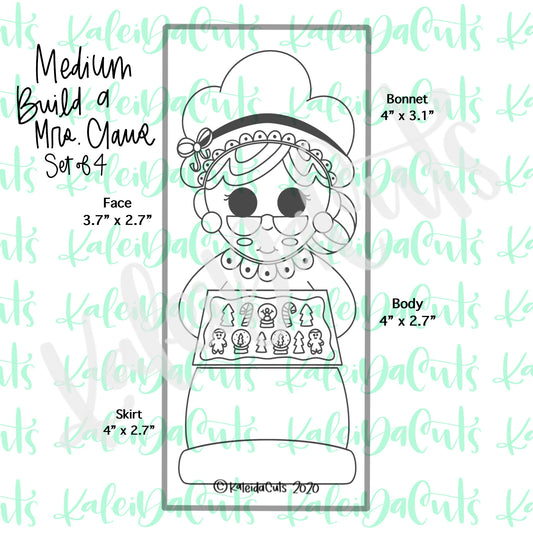 Build a Mrs Claus Set - 4 Cookie Cutters