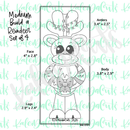 Build a Reindeer Set - 4 Cookie Cutters