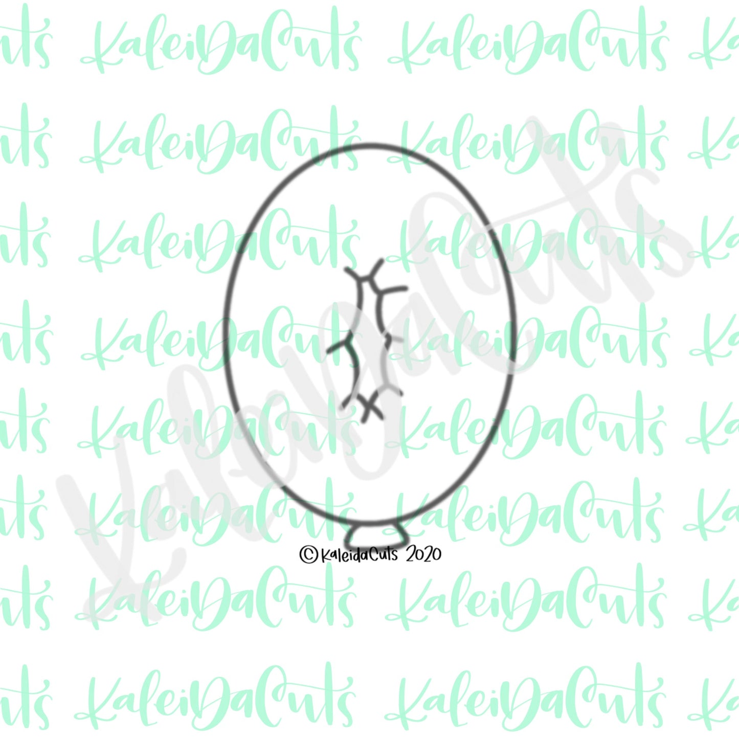 Balloon Number 0 Cookie Cutter