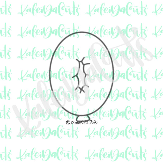 Balloon Number 0 Cookie Cutter