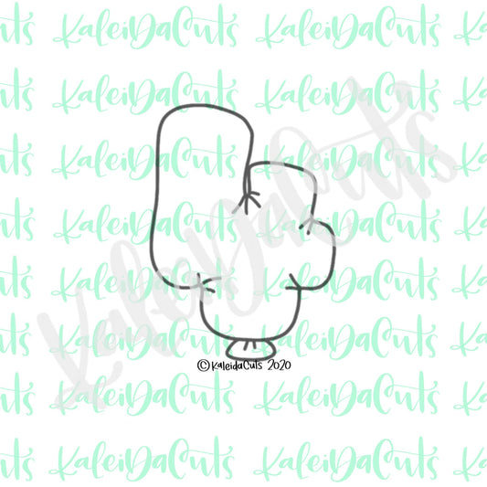 Balloon Number 4 Cookie Cutter