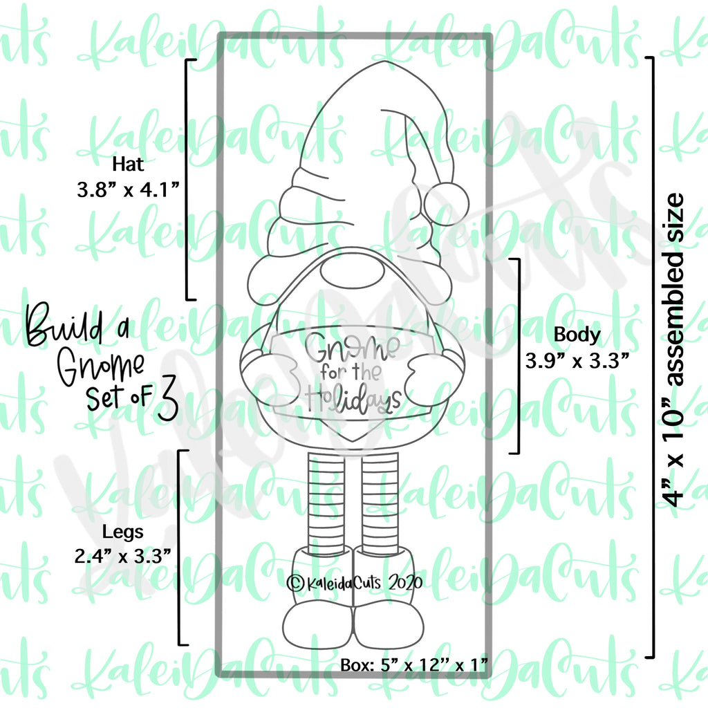 Build a Gnome Set - 3 Cookie Cutters