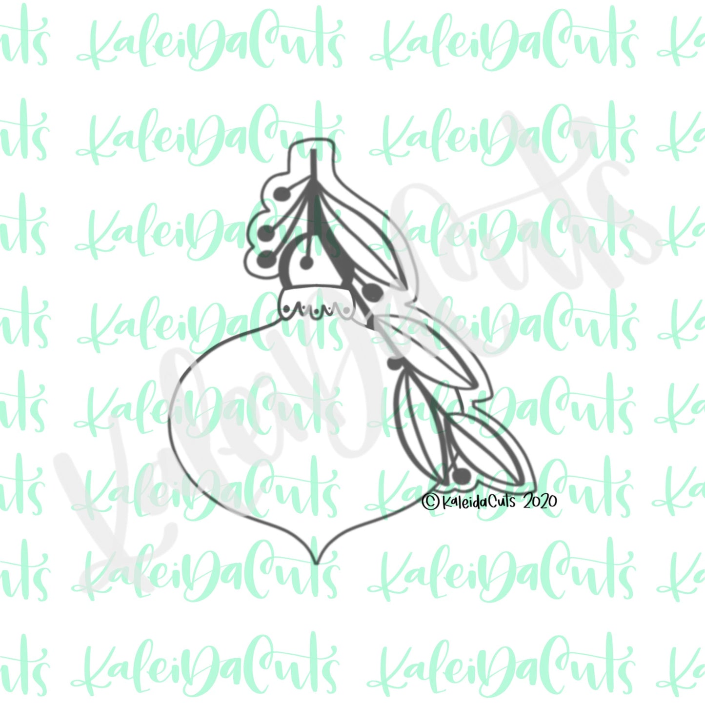 Floral Ornament 2020 Cookie Cutter