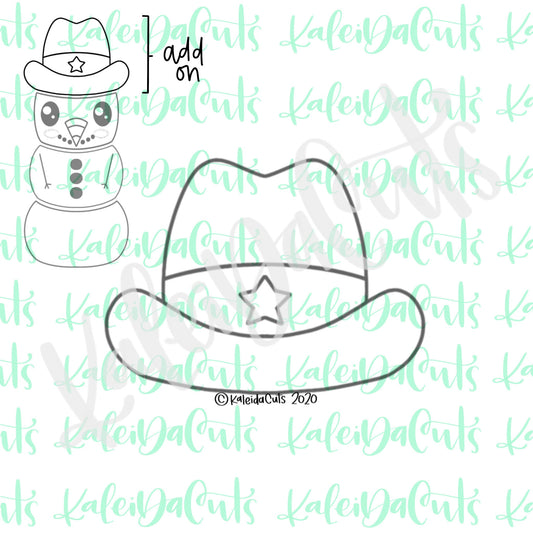 Cowboy Hat Addon Cookie Cutter